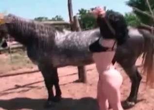 Dark-haired slut knows how to satisfy a beast